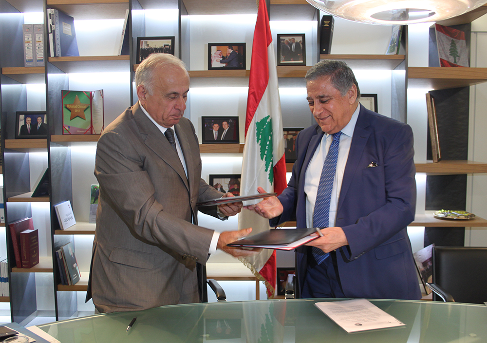توقيع مذكرة التفاهم و التعاون الثنائية بين غرفة التجارة و الصناعة في جمهورية أبخازيا و غرفة التجارة و الصناعة و الزراعة في بيروت و جبل لبنان .