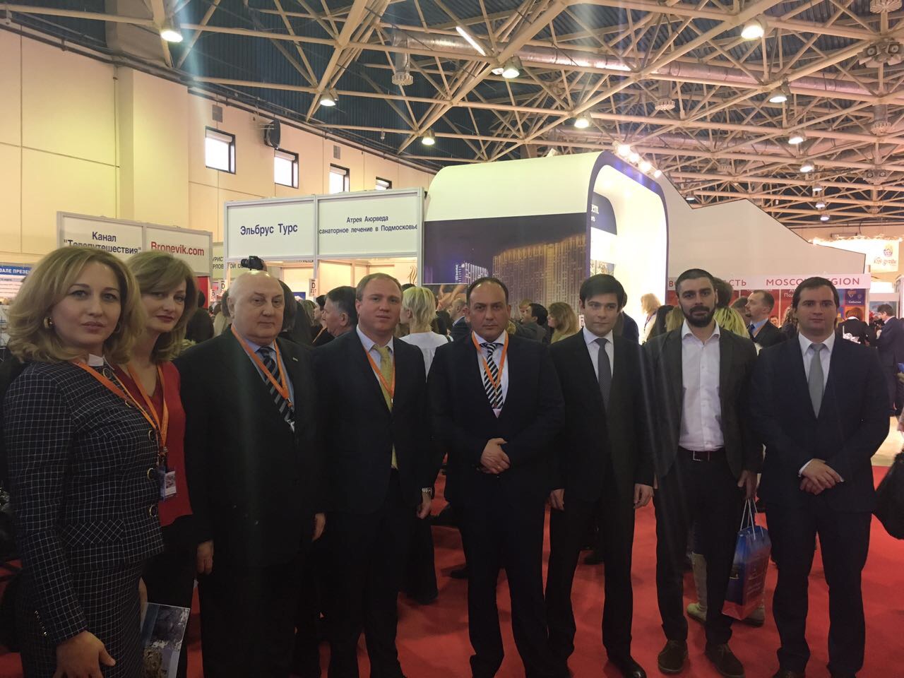 جانب من مشاركة وفد جمهورية أبخازيا في معرض موسكو الدولي MITT " السفر و السياحة " .