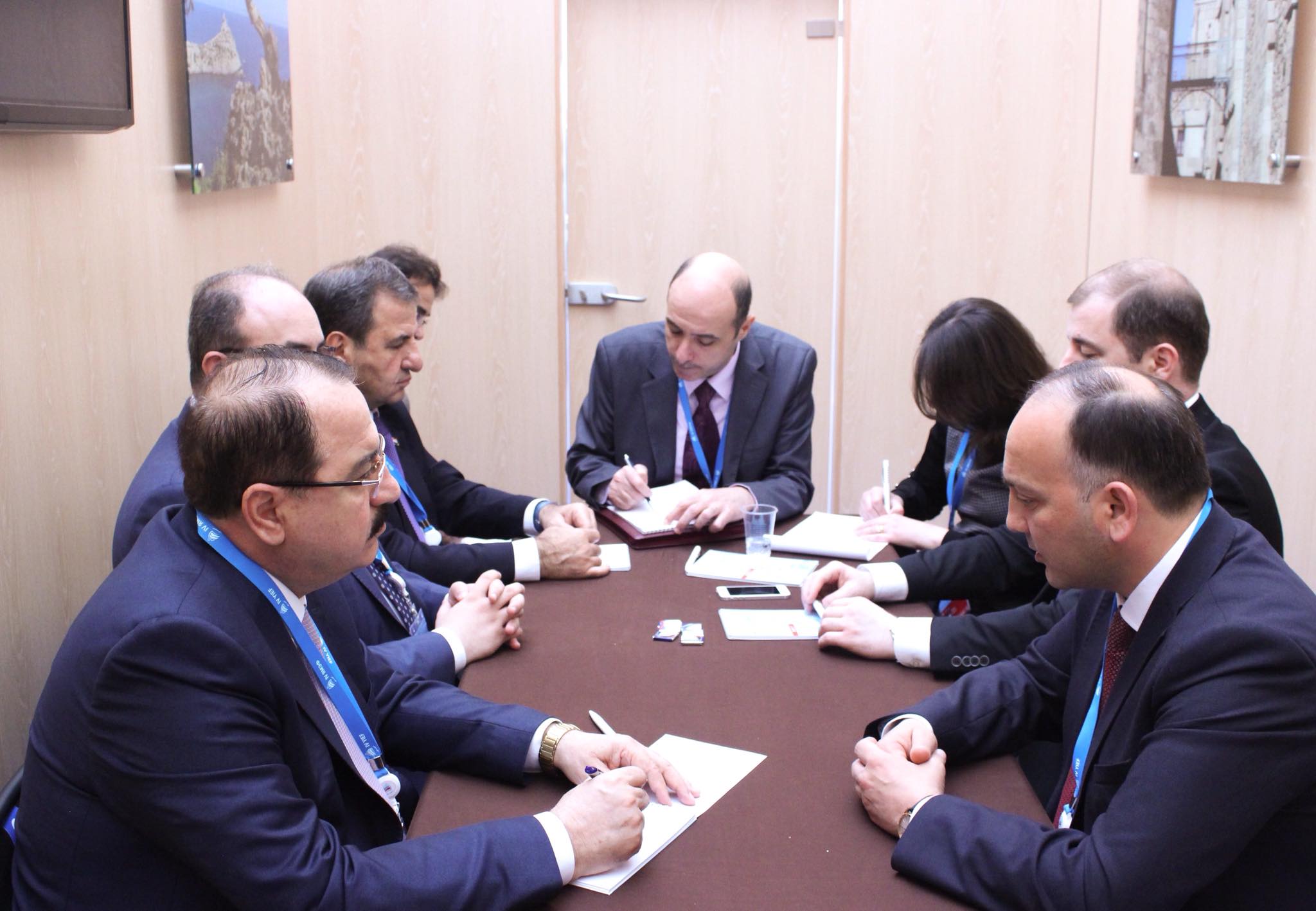 لقاء وزير الإقتصاد الأبخازي مع نظيره وزير الإقتصاد و التجارة الخارجية في الجمهورية العربية السورية .